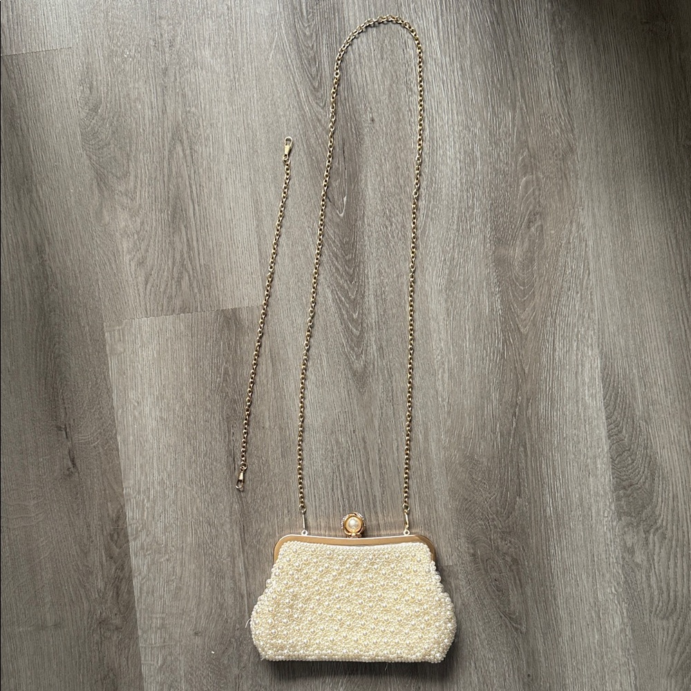 Elegant Pearl-Embellished Clutch - Picture 2 of 2